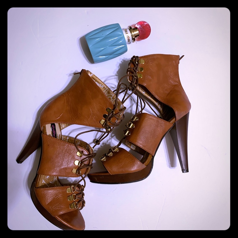 Cognac Brown Strappy heels [SH-8]